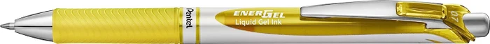 Pentel EnerGel XM BL77 Gelroller gelb/silber, 12er-Pack