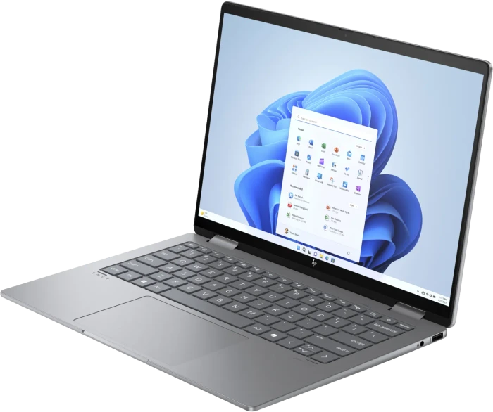 HP Envy x360 2-in-1 14-fa0457ng, Meteor Silver, Ryzen 5 8640HS, 16GB RAM, 512GB SSD, DE