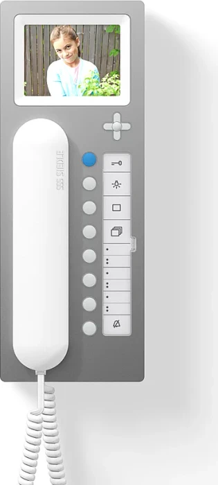 Siedle Haustelefon AHT 870-0 A/W Aluminium/weiß, Innenstation