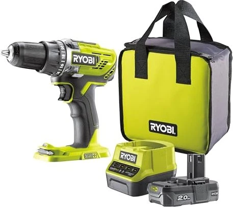 Ryobi R18DD3-120S Akku-Bohrschrauber inkl. Tasche + Akku 2.0Ah