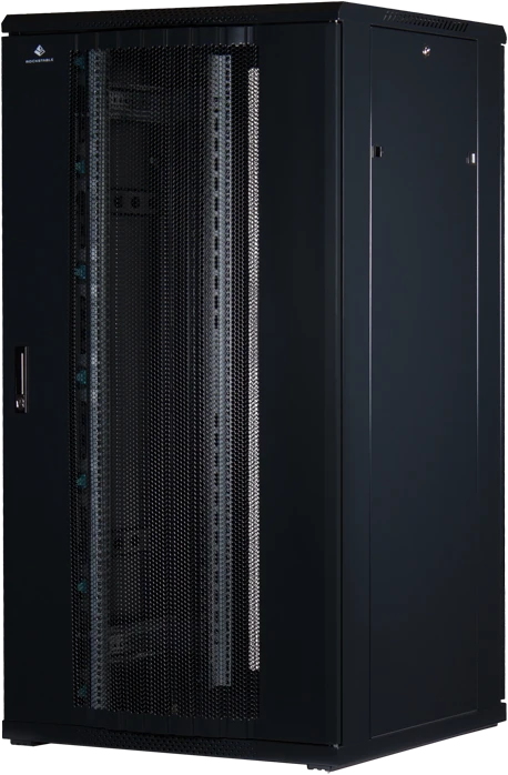 Rockstable 19" Serverschrank 32HE, Gitternetztür, IP2X, schwarz, 800mm tief