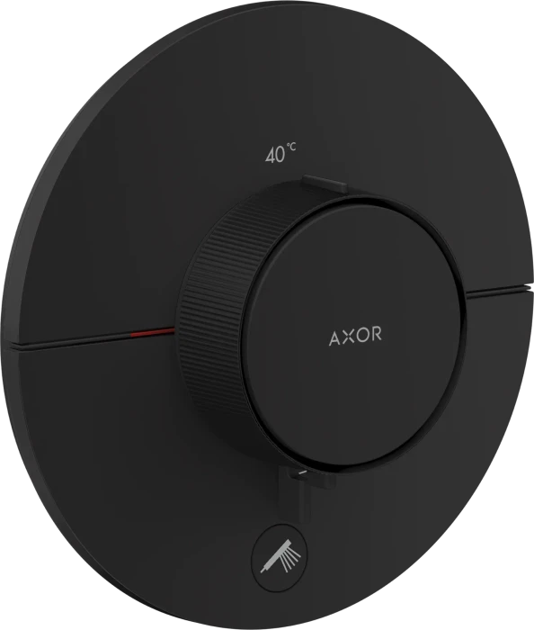 Hansgrohe Axor ShowerSelect ID rund Thermostat für 1 Verbraucher und einen zusätzlichen Abgang mattschwarz