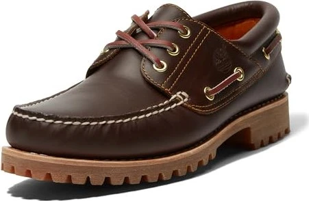 Timberland Authentic 3-Eye Lug Handsewn Boat braun (Herren)