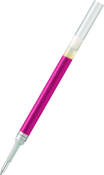 Pentel EnerGel Roller Pen LR7-PX, Tintenrollermine 0.35mm (0.7mm Ball) rosa, 12er-Pack