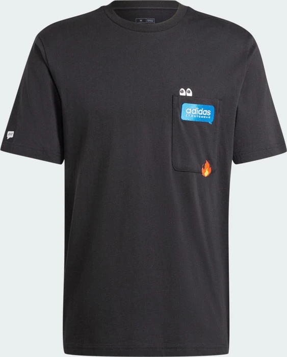 adidas Remoji Pocket Graphic T-Shirt kurzarm schwarz (Herren)