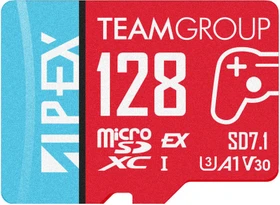 TeamGroup APEX SD7.1 R800/W500 128GB, UHS-I U3, A1, Class 10, SD Express EX I