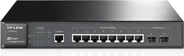TP-Link TL-SG32 JetStream Desktop Gigabit Managed Switch, 8x RJ-45, 2x SFP, V1
