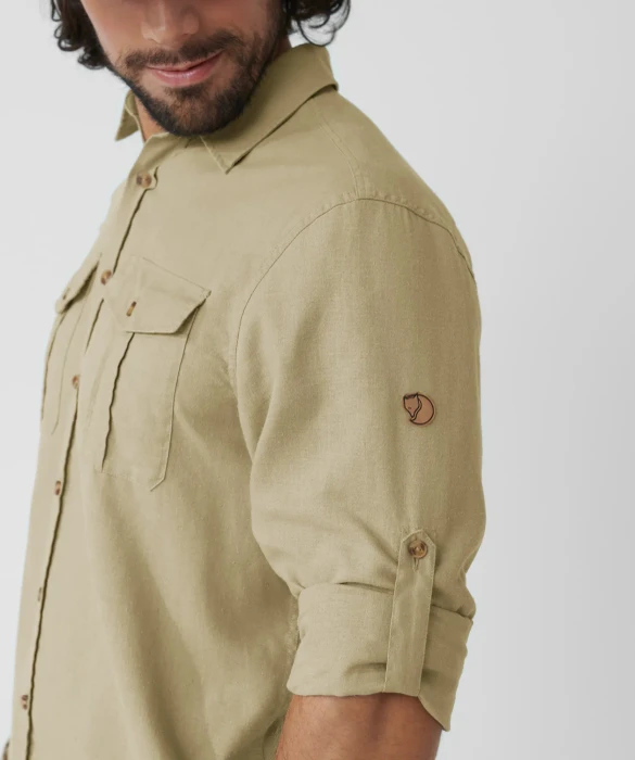 Fjällräven Övik Travel Hemd langarm sand stone (Herren)