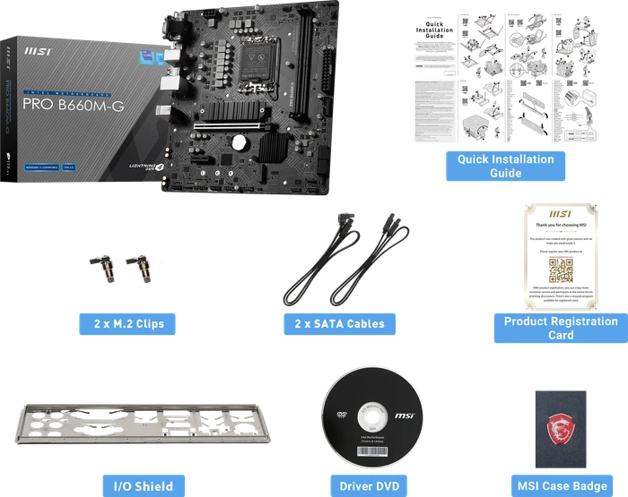 MSI PRO B660M-G (Intel 1700)