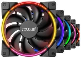 PCCooler Corona FRGB, 120mm, 5er-Pack
