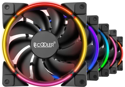 PCCooler Corona FRGB, 120mm, 5er-Pack