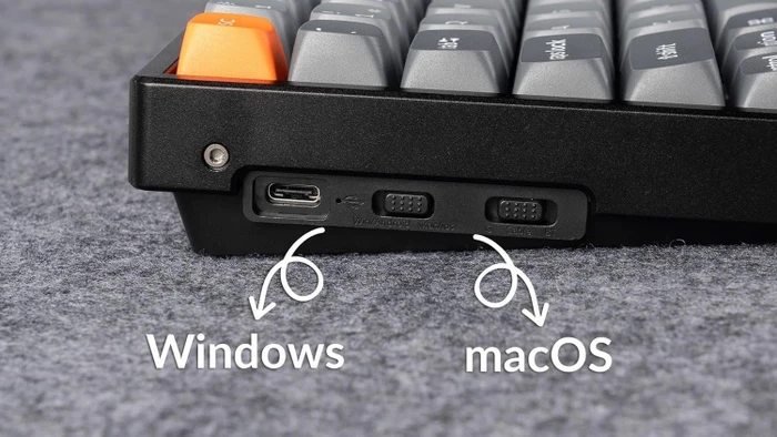 Keychron K2 Max, 75%, PBT, schwarz/grau, LEDs RGB, hot-swap, Keychron Super BANANA, USB/Bluetooth, US