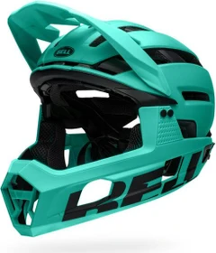 Bell Super Air R Spherical Fullface-Helm matte turquoise/black