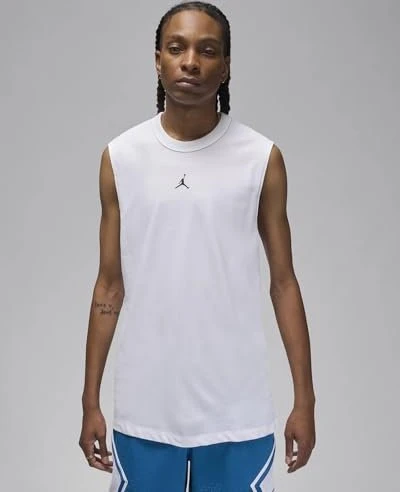 Nike Jordan Sport Funktionsshirt ärmellos weiß/schwarz (Herren)