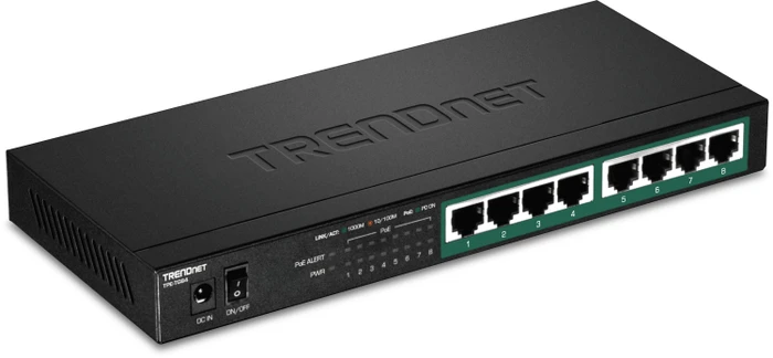 TRENDnet TPE-TG Desktop Gigabit Switch, 8x RJ-45, 120W PoE+