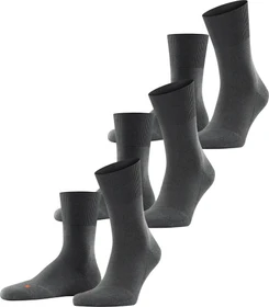 Falke Run Socken dark grey, 3 Paare