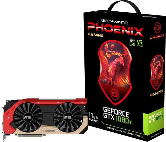 Gainward GeForce GTX 1080 Ti Phoenix, 11GB GDDR5X, DVI, HDMI, 3x DP
