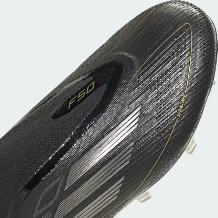 adidas F50 Elite Laceless FG core black/iron metallic/gold metallic