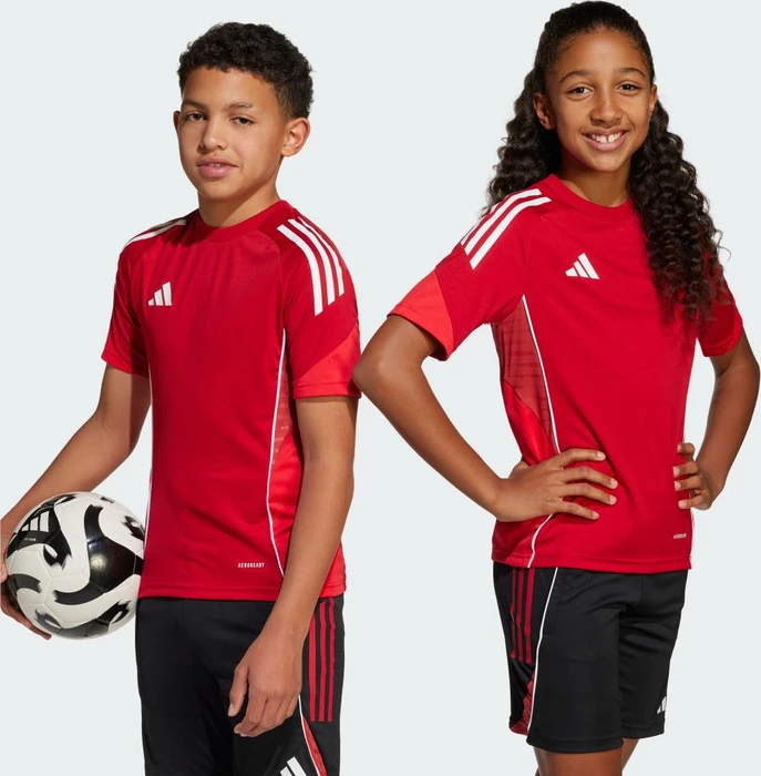 adidas Tiro 25 Competition Trikot kurzarm team power red 2/pure ruby (Junior)