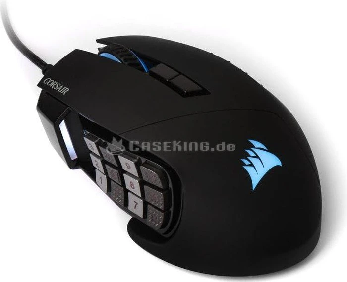 Corsair Scimitar Pro RGB Optical MOBA/MMO Gaming Mouse schwarz, USB