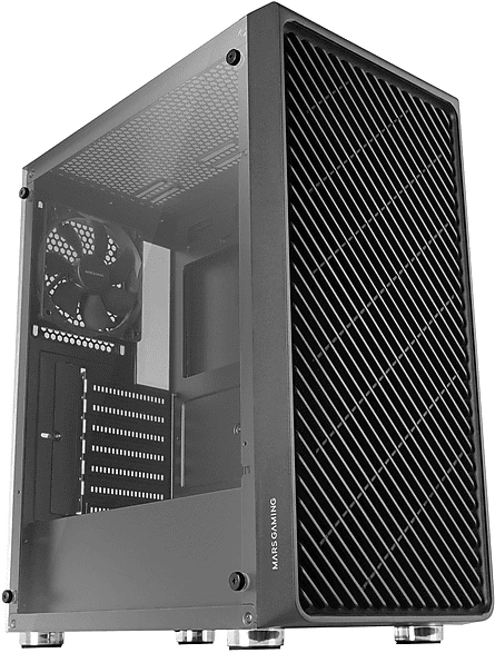 Mars Gaming MC-3000 Black, Glasfenster