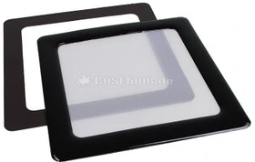 DEMCiflex Staubfilter 80mm quadratisch schwarz/weiß