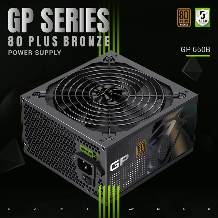 GameMax GP Bronze 650B schwarz 650W, ATX 3.1