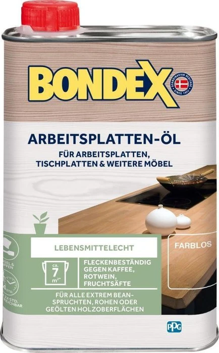 Bondex Arbeitsplatten-Öl farblos, 250ml