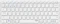 Rapoo E9600M Multi-mode Wireless Ultra-slim Keyboard, weiß, USB/Bluetooth, DE Vorschaubild