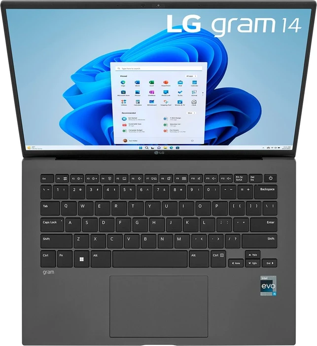 LG gram 14 (2023), grau, Core i7-1360P, 16GB RAM, 1TB SSD, DE