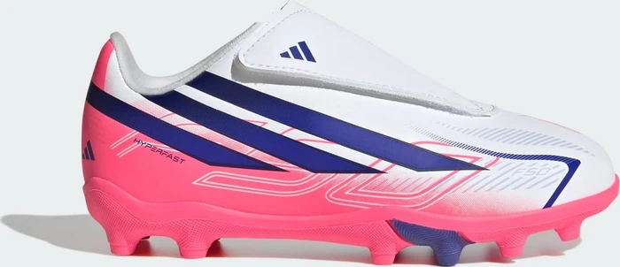 adidas F50 Hyperfast Club Velcro FG/MG cloud white/solar purple/solar turbo (Junior)