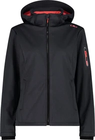 CMP Melange Softshell Funktionsjacke titanio mel/red fluo (Damen)