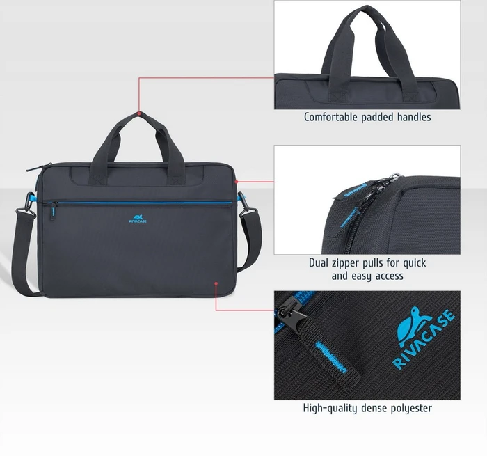 RivaCase Regent 8057 Laptoptasche 16", schwarz