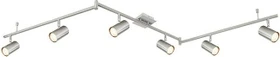 Globo Robby Spot 6-flammig nickel