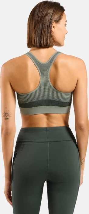 Odlo Seamless High mit Reißverschluss Sport-BH urban chic/shadow (Damen)