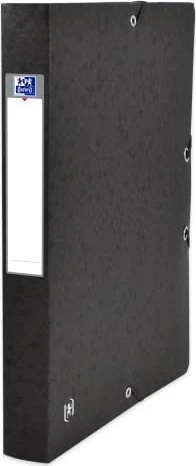 Oxford Top File+ Sammelbox, 40mm, A4, schwarz, 9er-Pack