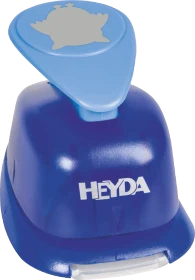 Heyda Hebel-Motivstanzer groß, Eule, blau, 25mm