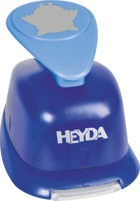Heyda Hebel-Motivstanzer groß, Eule, blau, 25mm