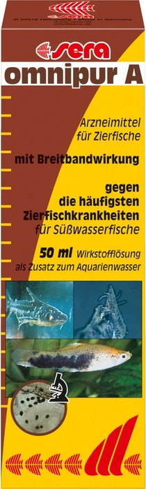 sera med Professional omnipur A für Süßwasserfische Zierfische, 250ml