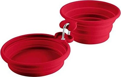 Hunter Silikonnapf für unterwegs, 350ml, rot, 2 Stück