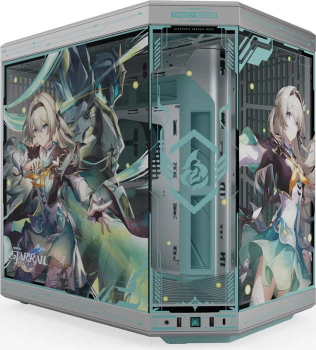 Hyte Y70 Firefly Edition, Glasfenster