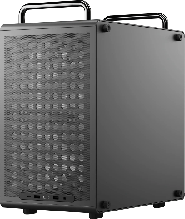 Cooler Master MasterBox Qube 340, schwarz, Glasfenster