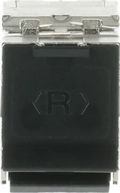 Busch-Jaeger Modular-Jack-Einsatz Modular-Jack-Einsatz Cat 6a RJ45 8(8)-Stecker Ausführung: gerade silber