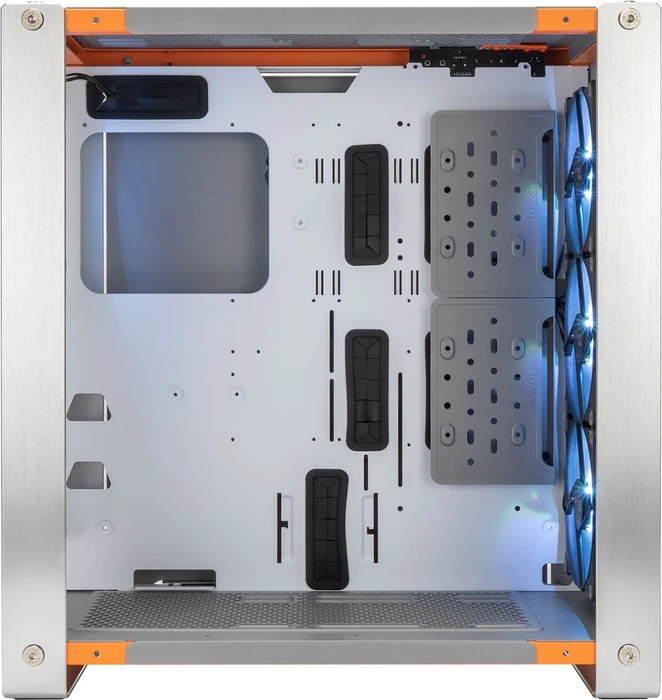 In Win Dubili Titanium Grey DIY Edition, modular, grau, Glasfenster