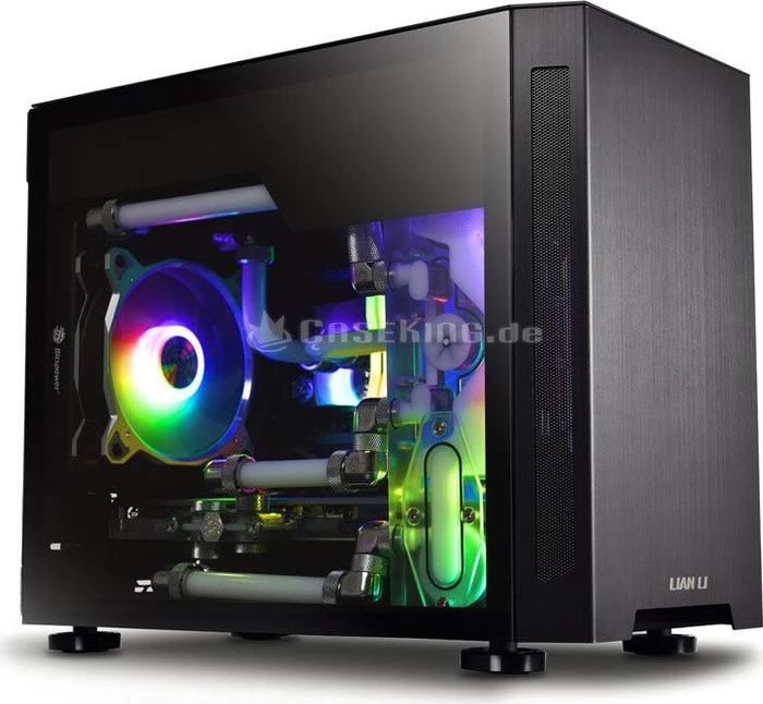 Lian Li TU150, schwarz, Glasfenster, Mini-ITX