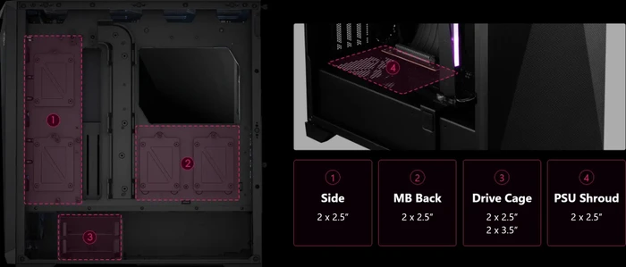 MSI MPG Gungnir 300P Airflow, schwarz, Glasfenster