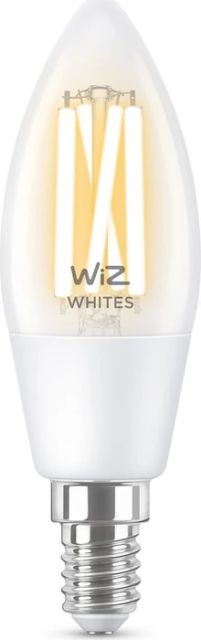WiZ Filament Transparent LED Kerze 4.9W E14 C35