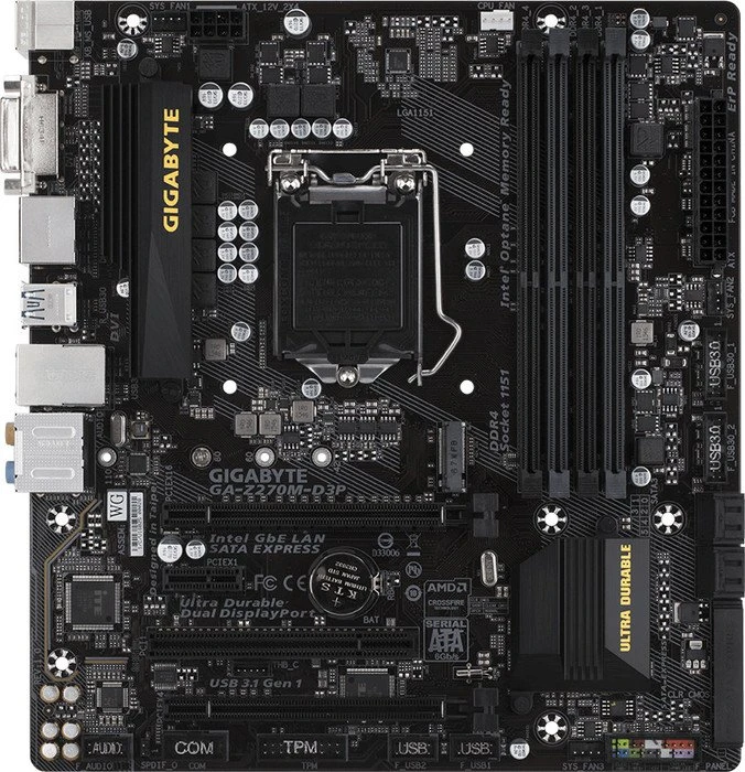 GIGABYTE GA-Z270M-D3P (Intel 1151)