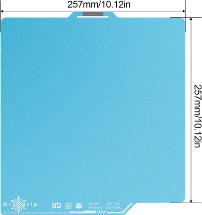 BIQU Panda Build Plate CryoGrip Pro Frostbite, Blue, Bambu Lab H2C