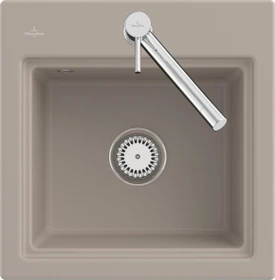Villeroy & Boch Subway Style 50 S Einbau Becken mittig almond